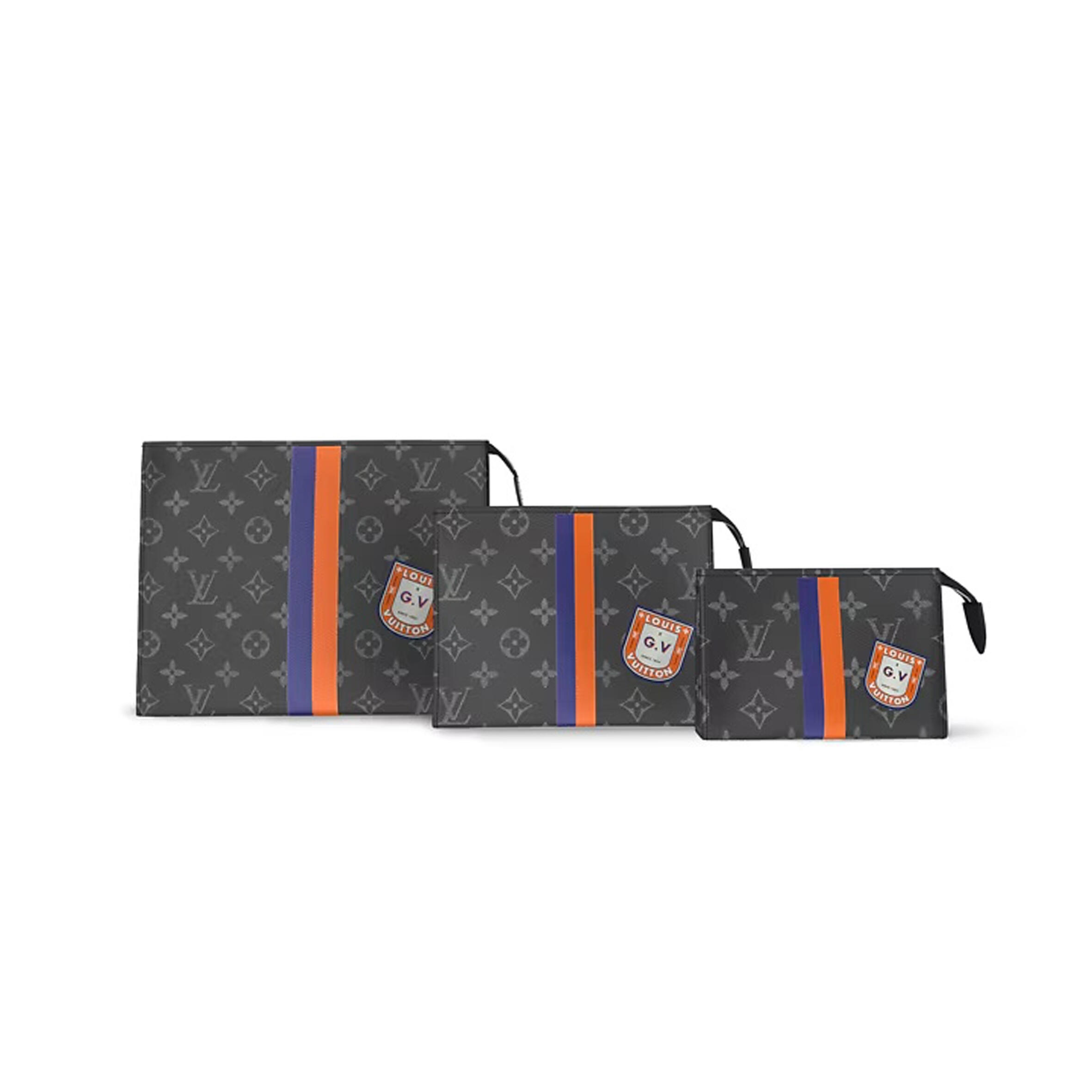 l0*is V*t0n trio toilet pouch mon monogram p01957 (25*20*6cm)
